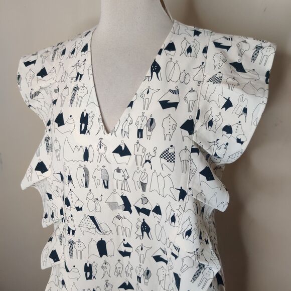 Diana Vapsve Lithuania Dress Graphic Print Art to Wear - Picture 4 of 14